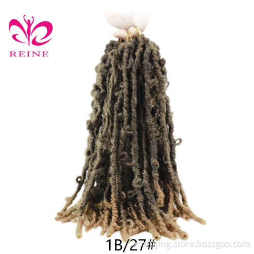 REINE Synthetic hair extention Bob Locs For African women Crochet Distressed Soft Faux butterfly locs